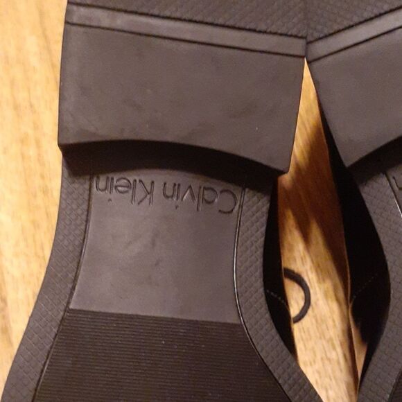 Calvin Klein Elroy Men's Dress Shoe 8.5M Black Great Condition - Picture 8 of 9